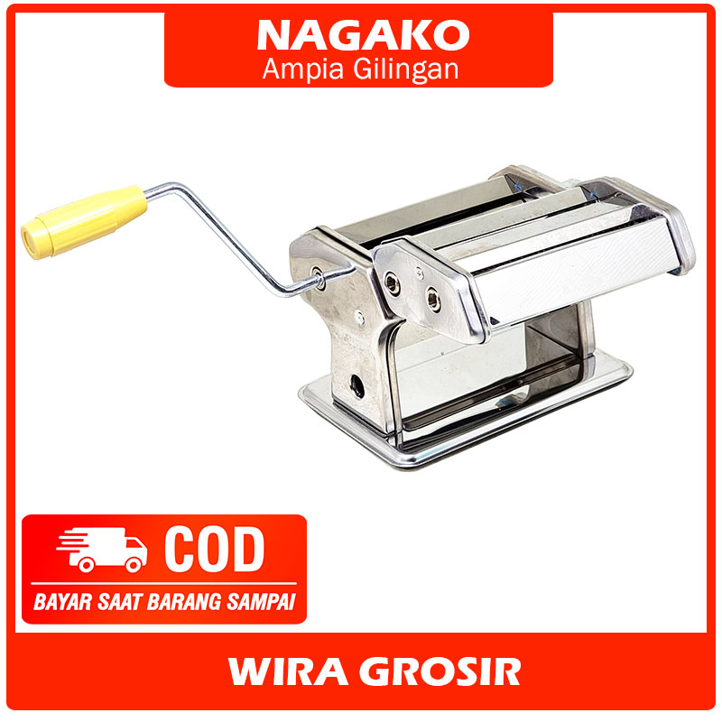 Nagako Ampia Penggiling Mie Stainless Atlas | Mesin Pembuat Pasta Maker Manual | Gilingan Pisang Mol