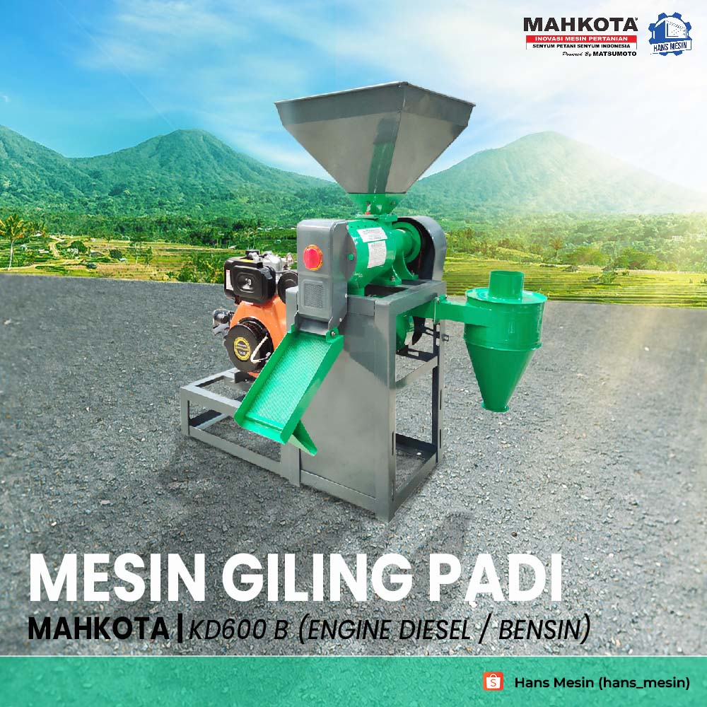 MESIN GILING PADI MAHKOTA KD-600B