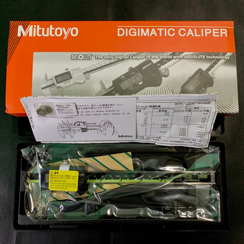 Caliper sigmat digital 150 mm atau 6" Mitutoyo Japan baru