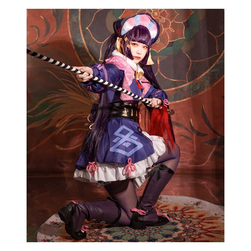 Cosplay Genshin Impact Liyue Geo Yun Jin Costume Yunjin Anime Game Wig