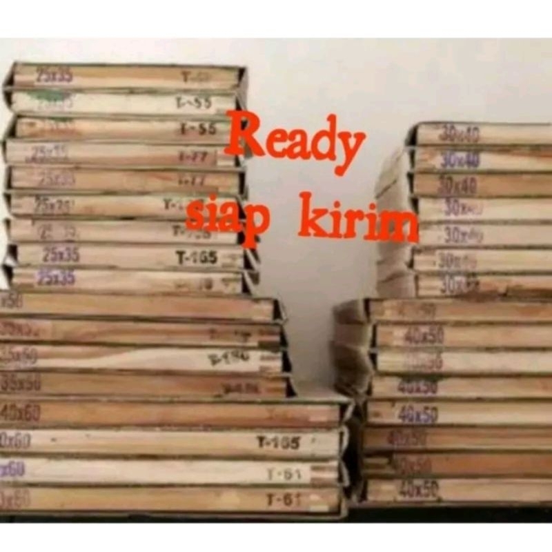 bidangan kayu screen sablon 40x60 T.48,54/55 T. 61,T.77,T.90 ( PUTIH )