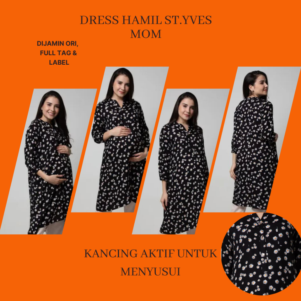 Baju Hamil Kerja/Dress Hamil St.Yves MOM/Dress Hamil Formal Kerja