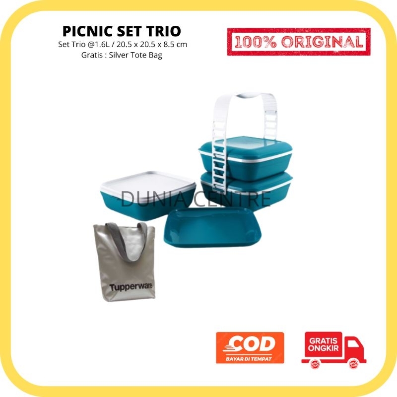 PROMO TUPPERWARE RANTANG PICNIC SET TRIO ORIGINAL
