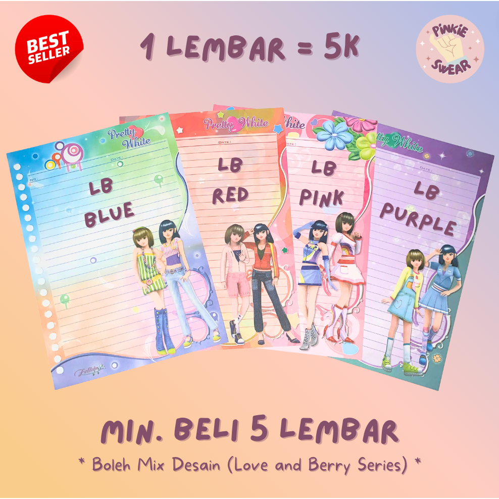 

Isi / Refill Binder Loose Leaf Langka [Seri Love and Berry / Love and Berry Series]