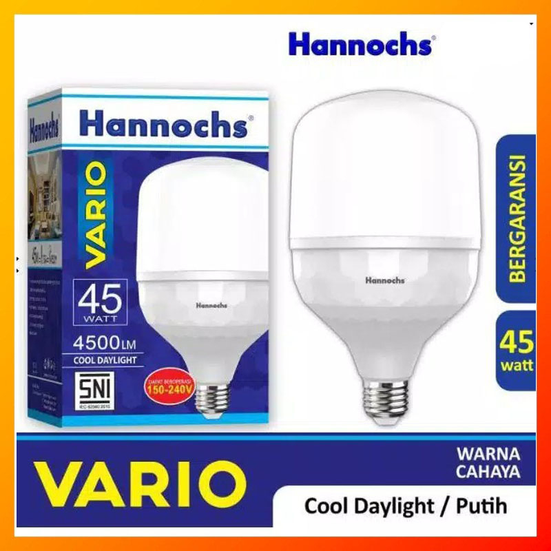Led Hannochs Vario 45 Watt - Lampu Bohlam Hannochs 45w Putih promo