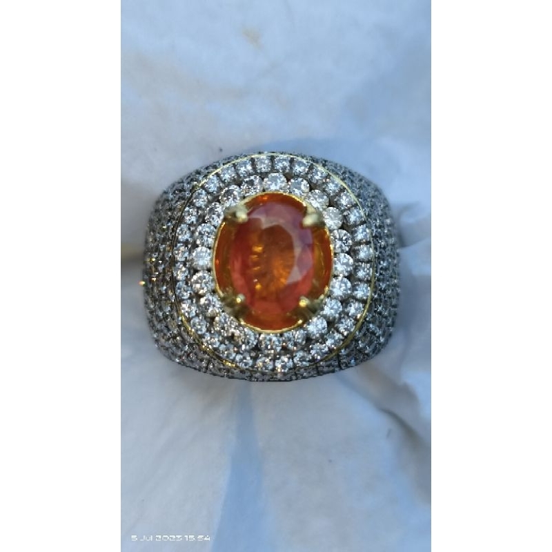 Natural batu safir orange sapphire