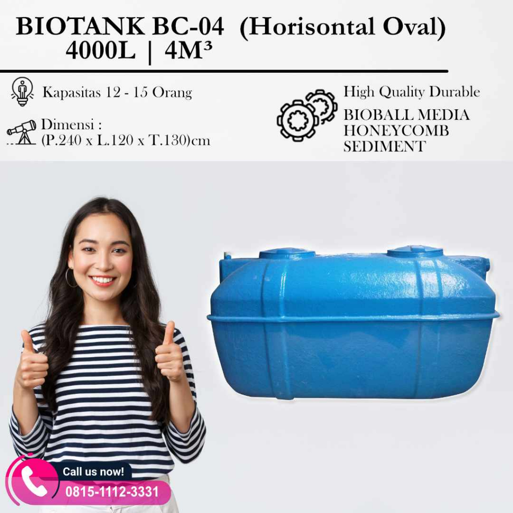 BIOTANK BIOTECH 4M3 BIOFIL 4000 Liter