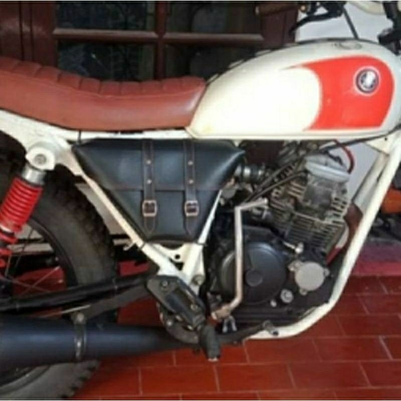 Tas samping buat motor Custom Japstyle Cafe Racer.Side bag Custom Japstyle