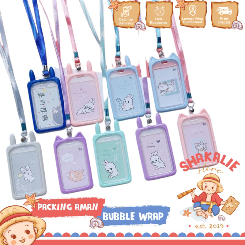 

Gantungan Kartu Motif Kuping Name Tag Lanyard