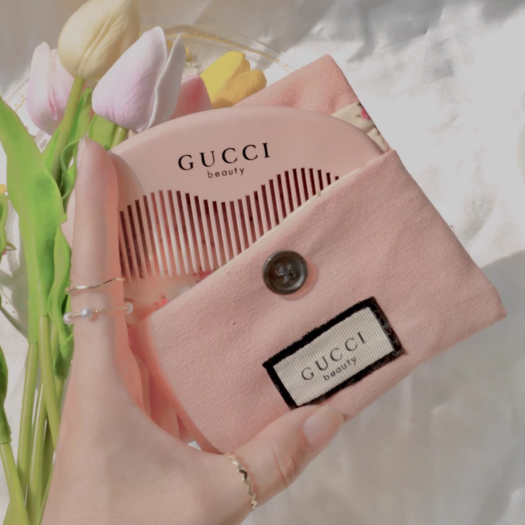 Gucci Beauty Comb/ Wooden Com/ Hair comb/ Sisir/ GUCCI Comb Set Gift Box/ kayu mini comb