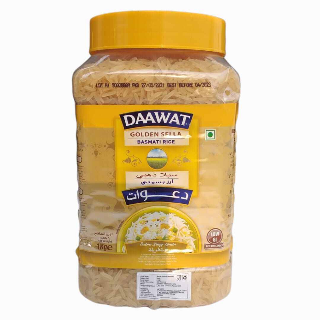 

DAAWAT BASMATI GOLDEN SELLA 1KG TOPLES MURAH