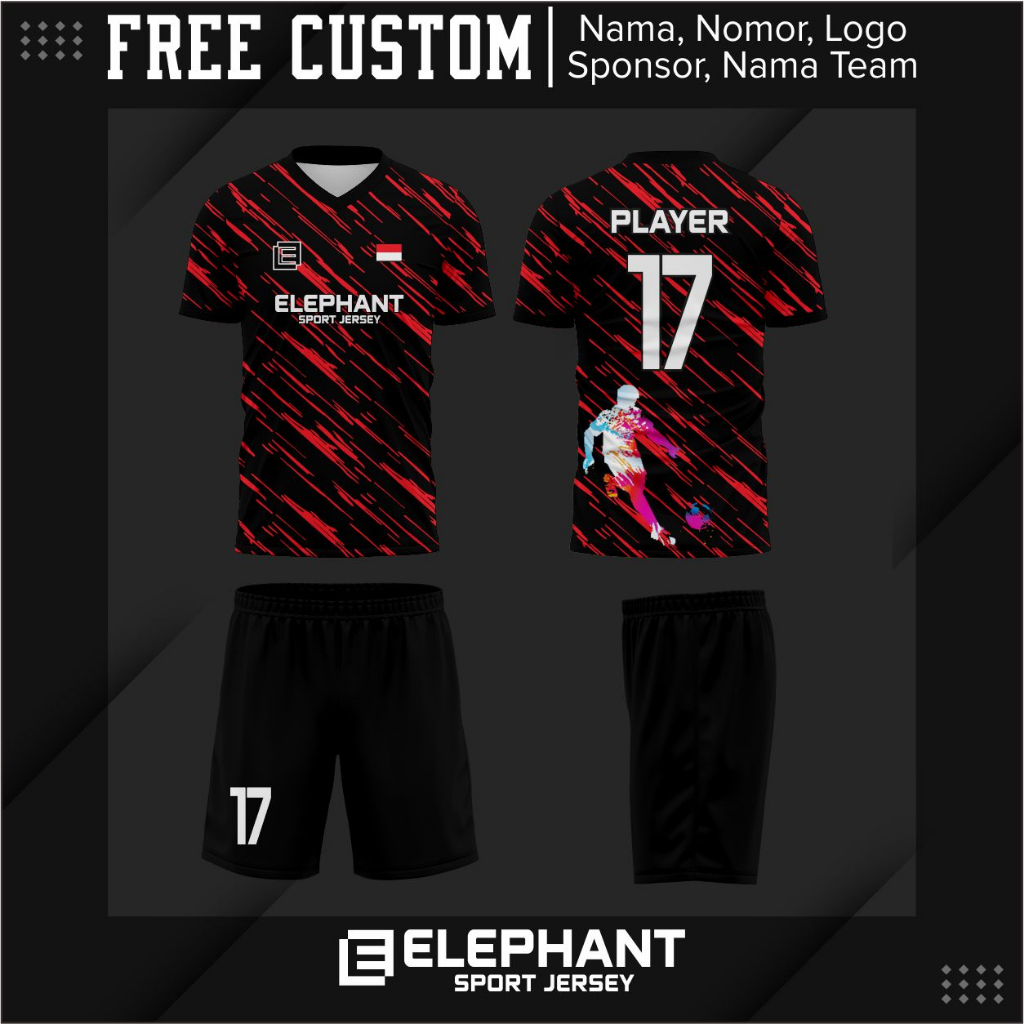 Jersey Futsal Dewasa 1 Set Baju + Celana Baju Olahraga Kaos Futsal Baju Bola Pria