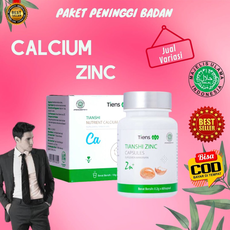 TERLARIS Susu Peninggi Badan TIENS NHCP dan Kapsul Zinc Susu Kalsium Peninggi Badan Obat Peninggi Ba
