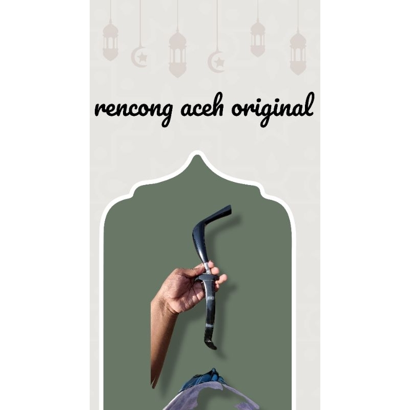 souvenir rencong asli original