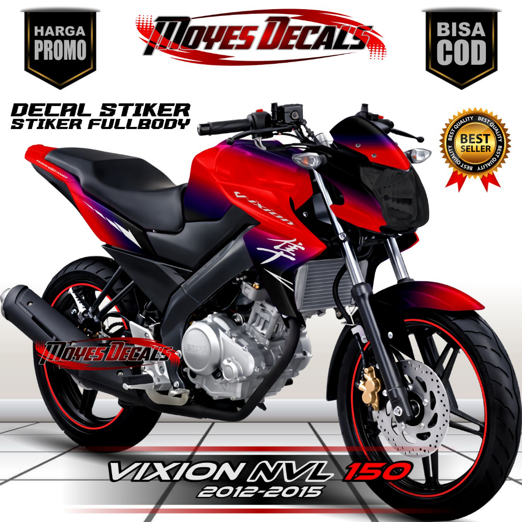 Decal Variasi New Vixion NVL 2012 Fullbody / Stiker Decal Vixion 2013 2014 2015