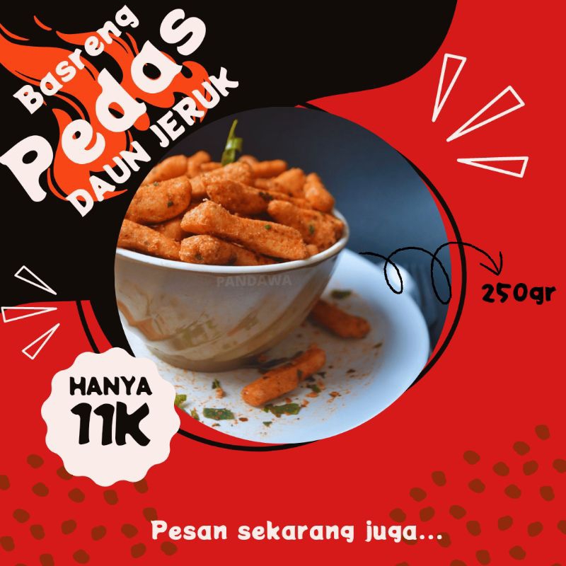 

Basreng Pedas Daun Jeruk 250gr Baso Goreng Stik