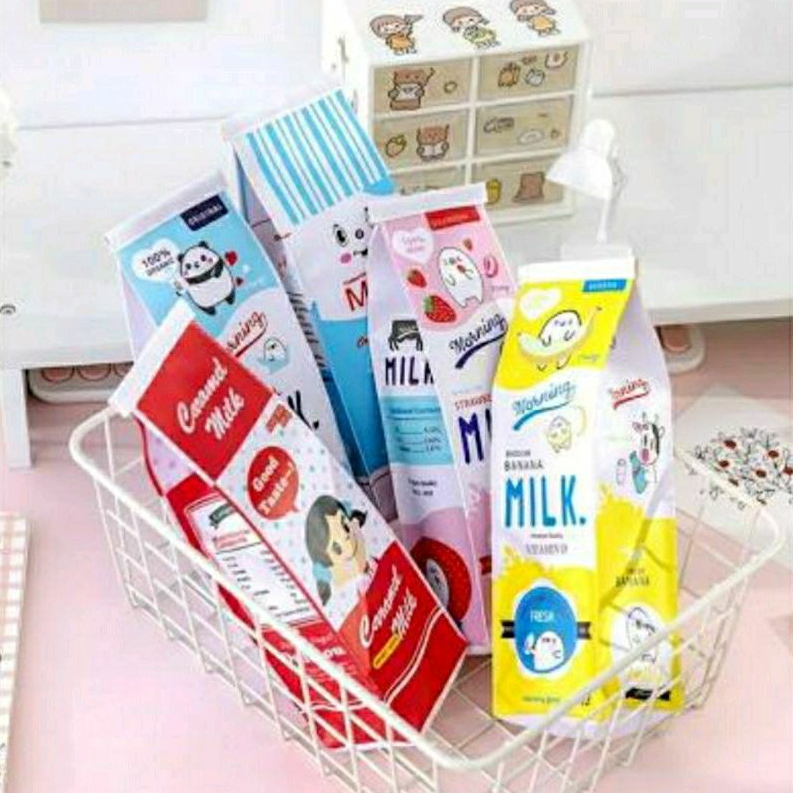 

Kotak Pensil Box Susu Tempat Alat Tulis Serbaguna Tepak Box Susu