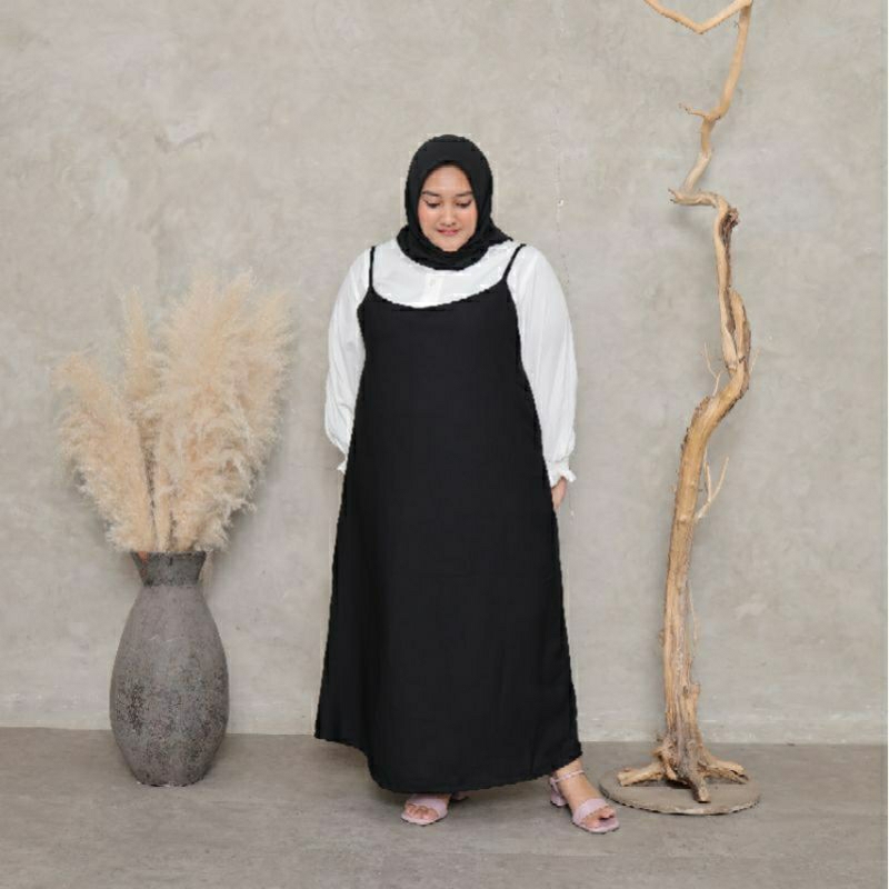 nami overall dress Inner dress tali jumbo big size over size busui busui non busui daleman gamis baj