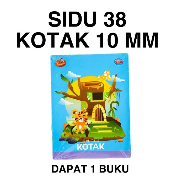 

BUKU TULIS KOTAK 10 MM Sinar Dunia SiDu SD 38 Kotak Tanggung 10mm 1cm