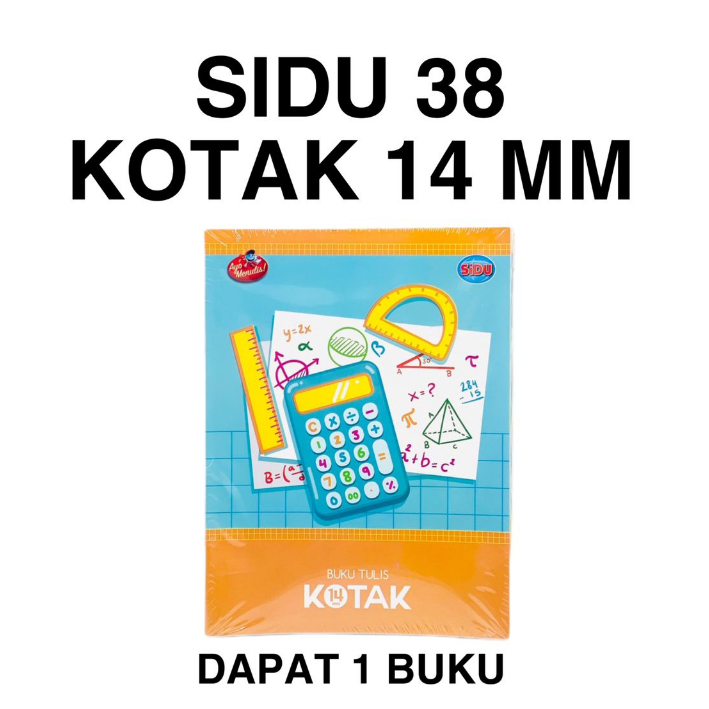 

BUKU TULIS KOTAK 14 MM Sinar Dunia SiDu SD 38 Kotak Besar 14 mm 1.4 cm