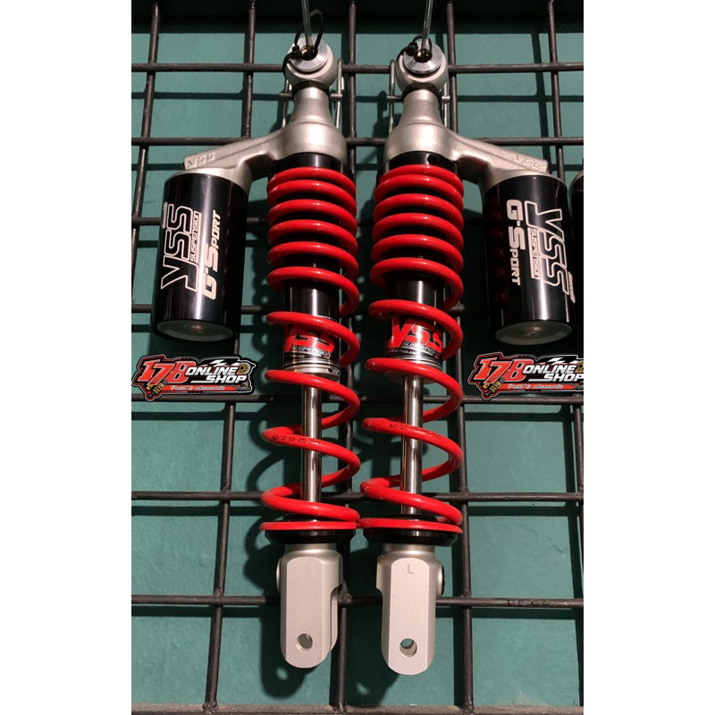 Shock yss g sport per merah, Pcx 150 lokal, NMAX old, xmax, tinggi 340mm