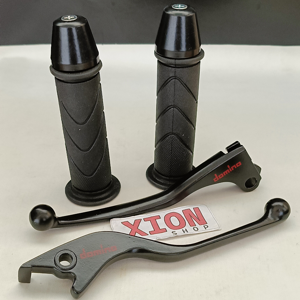Handle Handel Rem Set Black Domino Tiger Verza Sonic CBR GTR CB150R + HAND GRIP MOTOR HONDA + JALU S