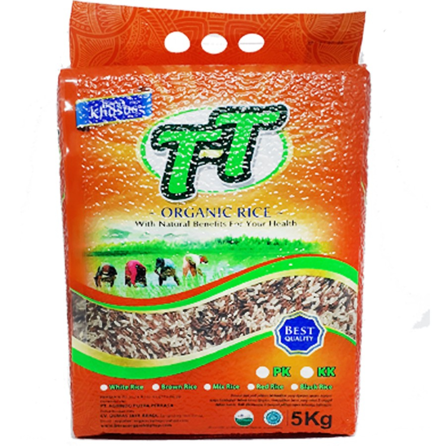 

beras MIX organik TIP TOP 5 kg ( coklat, merah,hitam ) / beras organik