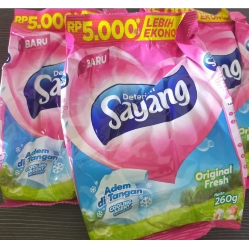 ☆ Sakha Store ☆ Sayang Detergent Bubuk 260 gram / Detergen Sayang 260 gram