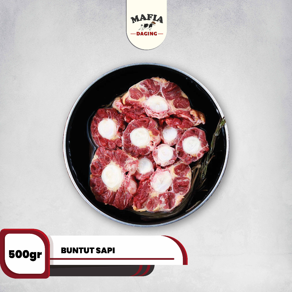 

[Mafia Daging] BUNTUT SAPI / OXTAIL KUALITAS SUPER - SPECIAL CUT 500g