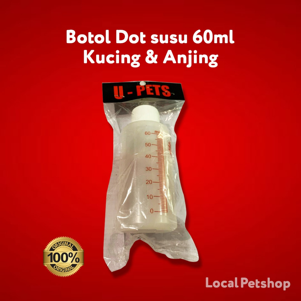 Botol Dot Kucing 60ml Dot Anak Kucing dan anjing Termurah
