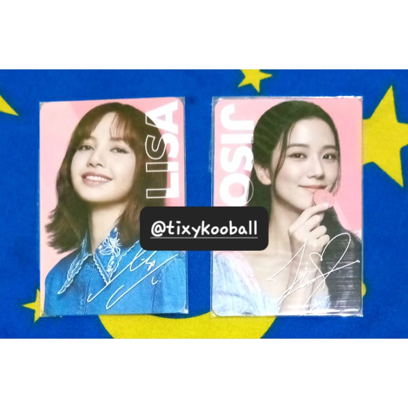PC PHOTOCARD LISA LALISA JISOO BLACKPINK OREO