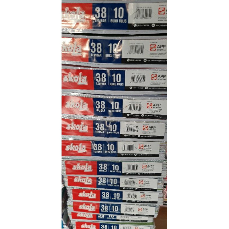 

BUKU TULIS SKOLA by sidu 38 LEMBAR