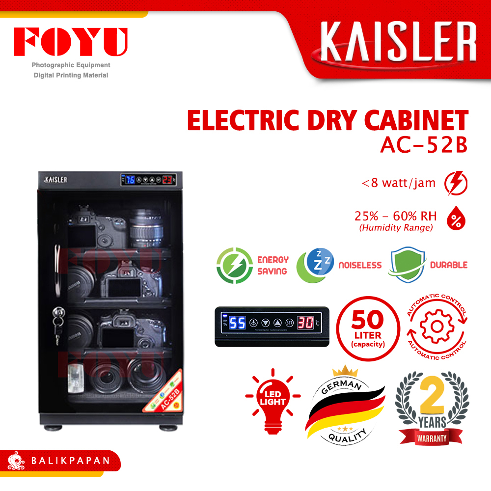 Dry Box Cabinet Lemari Kering Simpan Kamera 50 Liter Kaisler AC-52B