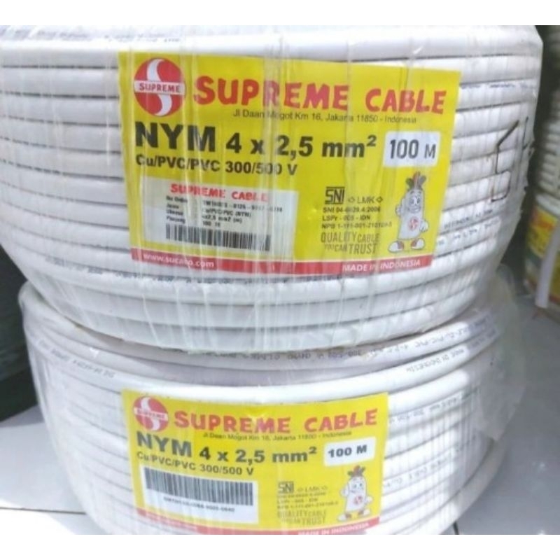 kabel Supreme NYM 4x2,5 eceran