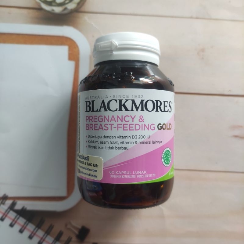 BLACKMORES PREGNANCY & BREASTFEEDING GOLD - VITAMIN IBU HAMIL & MENYUSUI (ASI BOOSTER) - 60 KAPLET