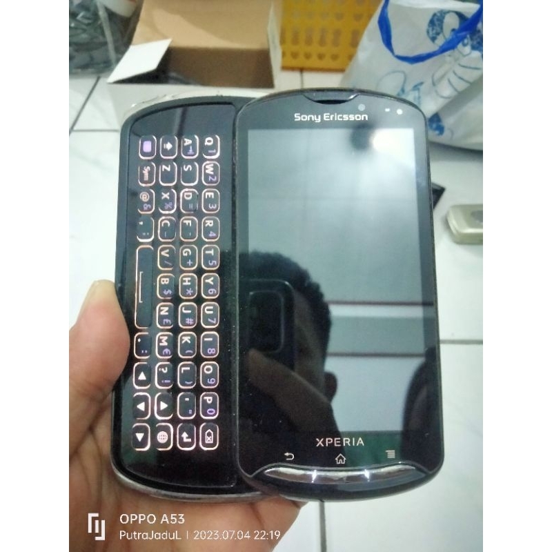 Sony Ericsson Xperia Mini Pro MK16 i Android Slide Bahan Nyala Original Mulus Jadul Langka Unik Imut