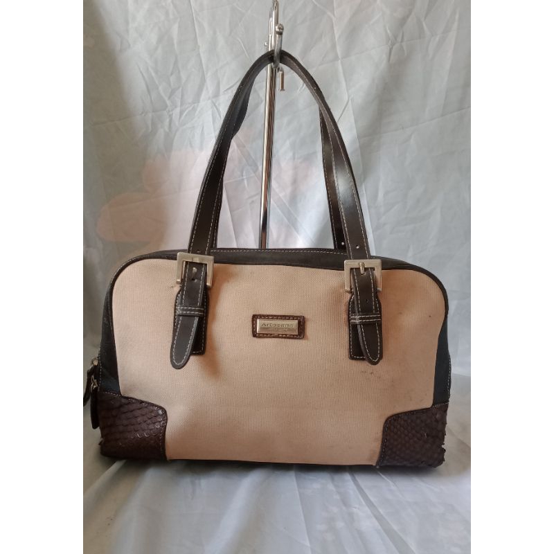 [TIDAK NEGO] TAS TENTENG KANVAS MIX KULIT BRAND ARTESANO