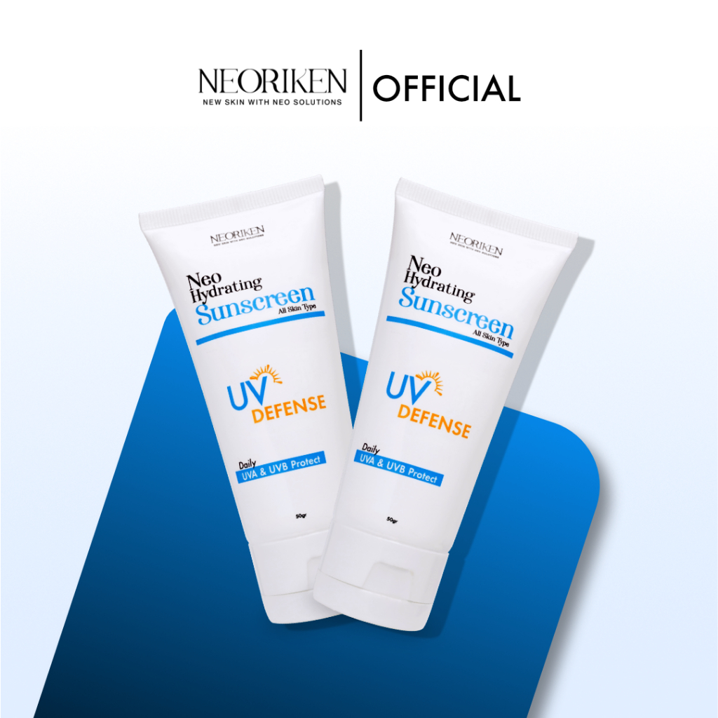 NEORIKEN Sunscreen Set - 2 Pcs Neo Hydarting Sunscreen SPF 50 PA++++ 50gr