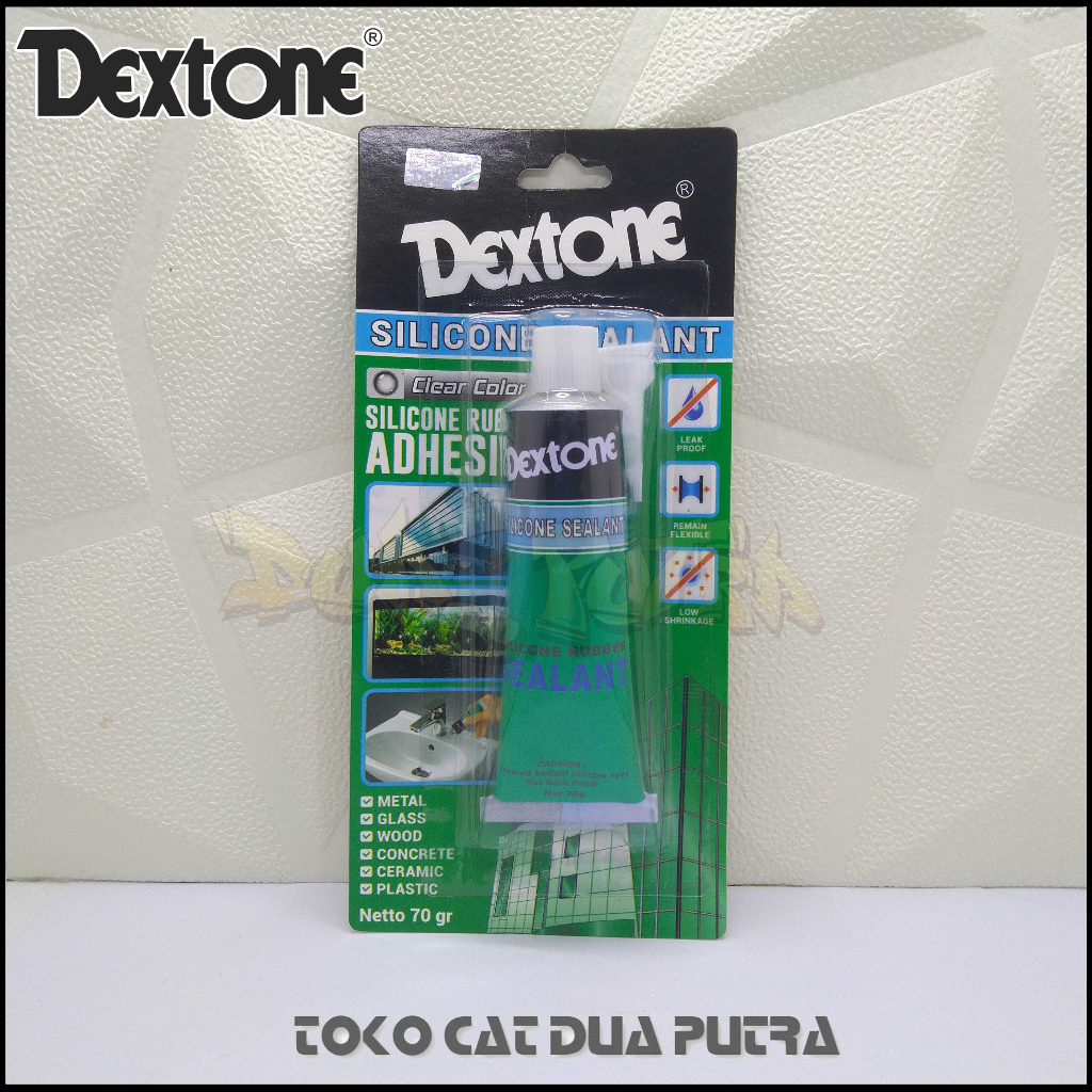 

Lem Kaca Silicone Rubber Sealant Dextone 70 Gram