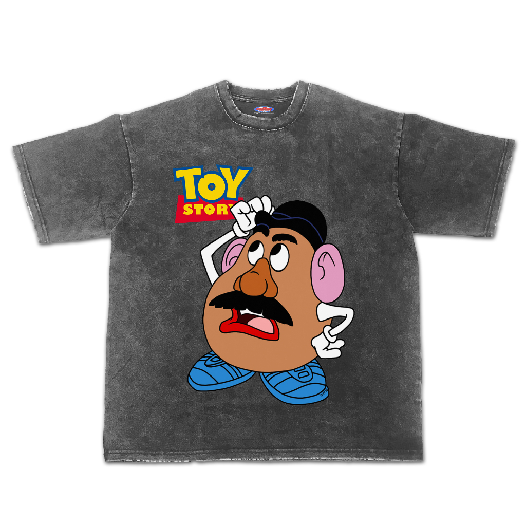 Kaos Toy Story Mr Potato Disney Oversize Stone Wash