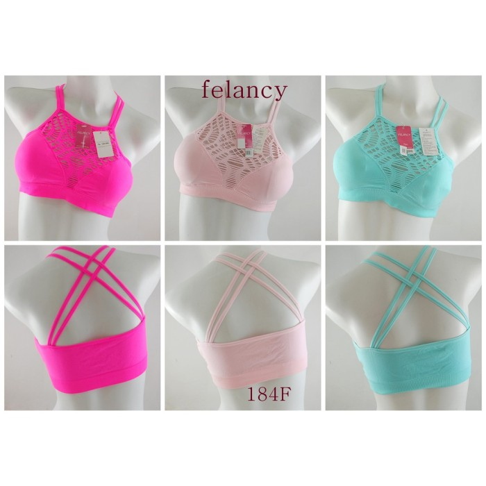 EVERYDAY WIREFREE BRA FANCY TANPA KAWAT FELANCY SPORT BRA 184 216 SIZE M L FIT SIZE 32B 32C 32D 32E 