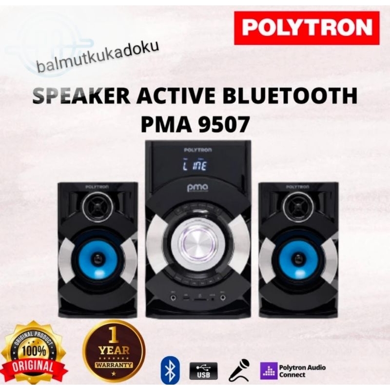 SPEAKER POLYTRON BLUETOOTH PMA 9507 PMA9507 100% ORI FM RADIO