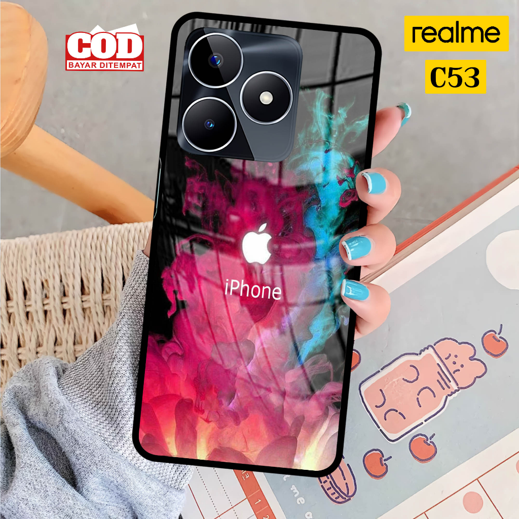 Softcase Glass Kaca REALME C53 - Case Handphone REALME C53 [T49]