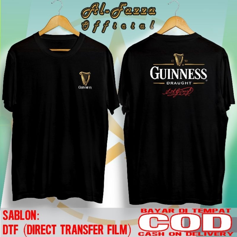 KAOS T-SHIRT BAJU Guinness logo keren