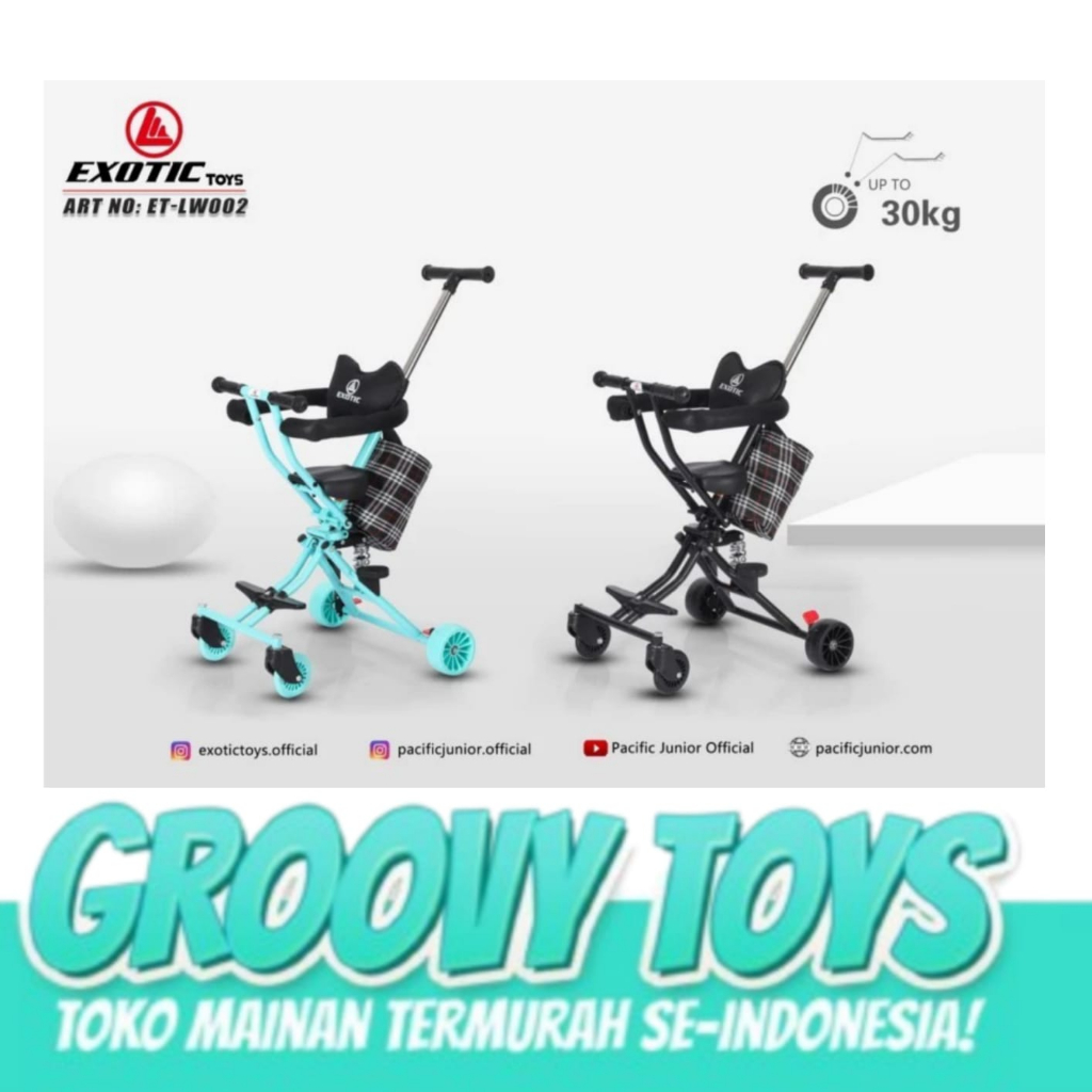 Stroller Bayi Exotic Roda 4 - Exotic LW