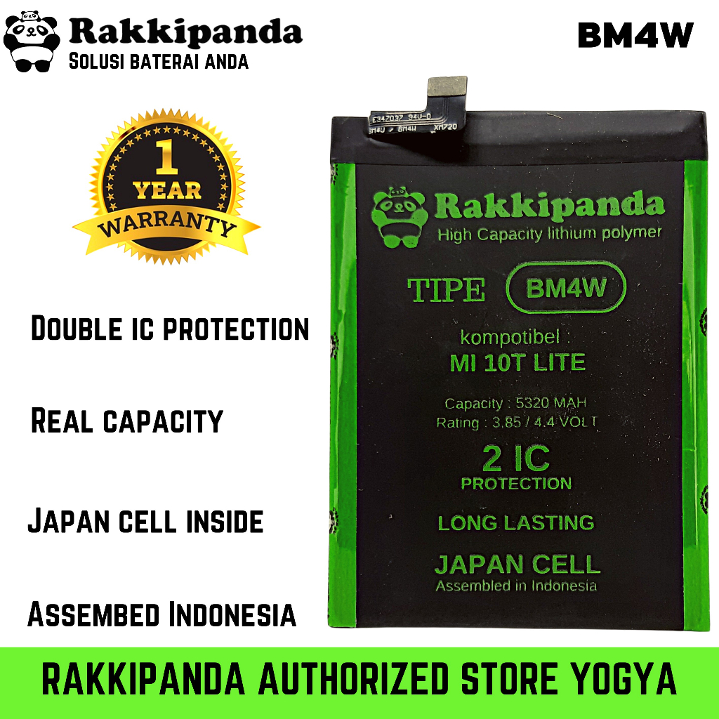 Baterai HP Rakkipanda BM4W MI 10T LITE / REDMI NOTE 9 PRO ( VERSI KHUSUS MAINLAND CHINA ) Batre Berg