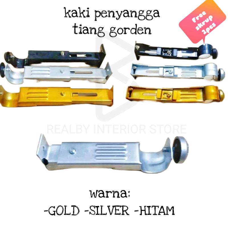 Kaki Penyangga Batang Gorden // Kaki Gorden // Bracket Gorden