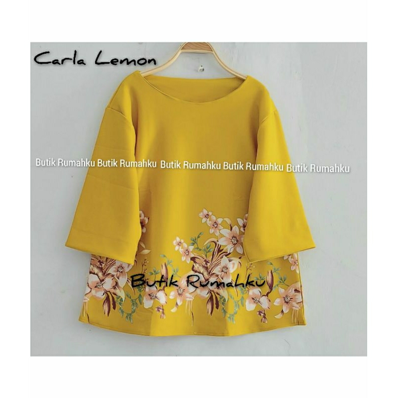 BLOUSE ATASAN JUMBO WANITA MOTIF BUNGA