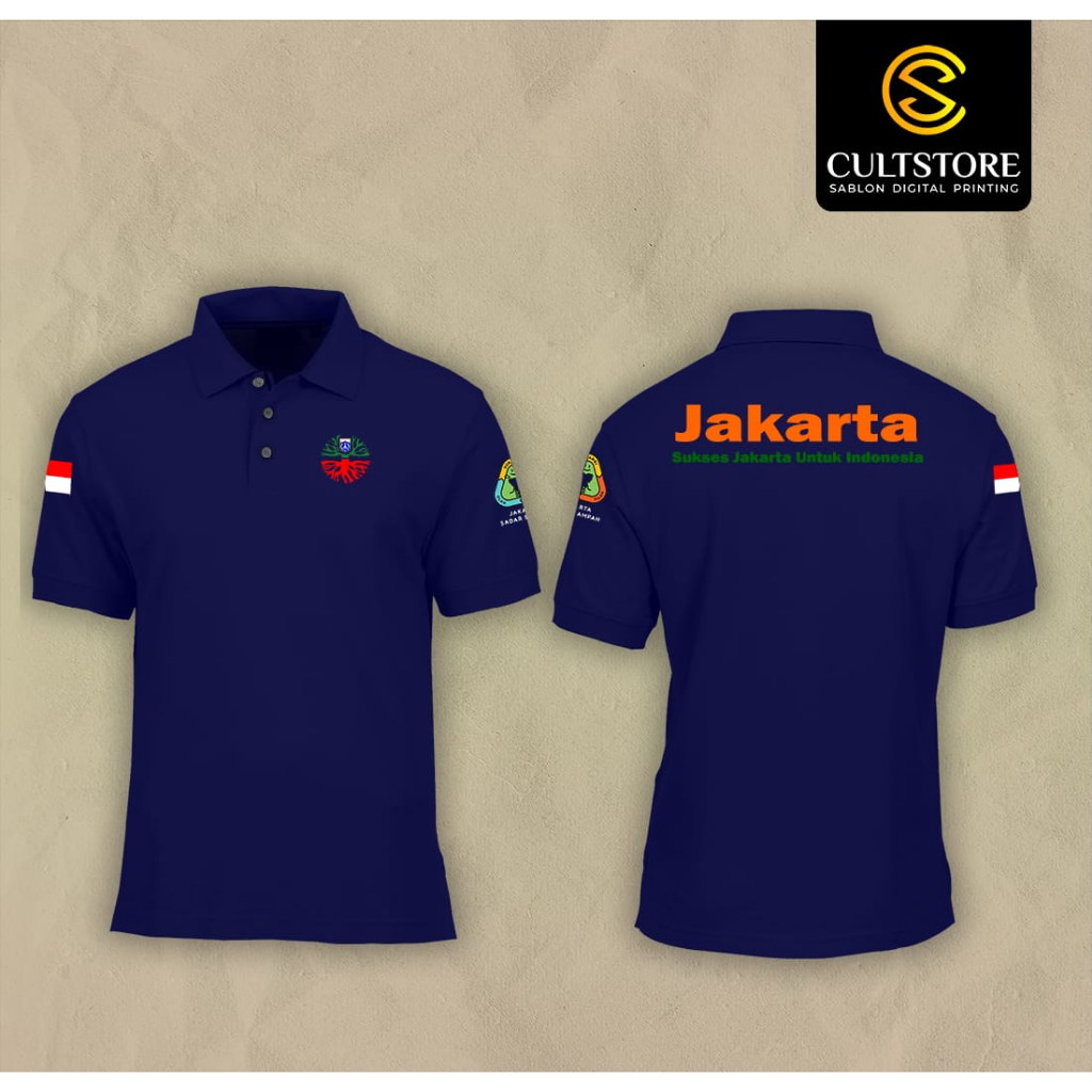 Kaos Polo shirt Berkerah Pria Wanita Sablon Bordir Polos Kombinasi Baseball Komunitas Custom