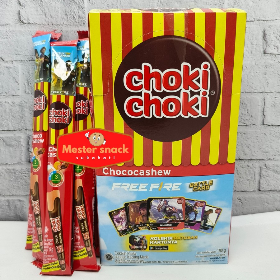 

Choki-Choki Chococashew / Coki-Coki (1 Box isi 20 stik)